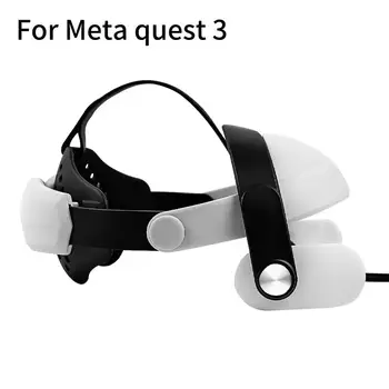 Для замены оголовья Meta Quest3 Регулируемый ремешок на голову Удобная Дышащая Декомпрессионная Элитная Повязка на голову Аксессуары для виртуальной реальности