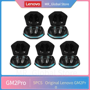 5ШТ Lenovo GM2 Pro Наушники Bluetooth 5.3, спортивная гарнитура, беспроводные игровые вкладыши с низкой задержкой, двухрежимные Музыкальные наушники, Новые