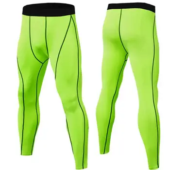 Новые Компрессионные брюки, Леггинсы, Мужские Спортивные Быстросохнущие брюки для бега, брюки для фитнеса, Мужская тренировочная одежда