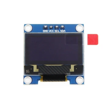 0,96-дюймовый IIC I2C с серийным номером GND 128X64 OLED LCD, светодиодный дисплейный модуль SSD1306 для Arduino Kit, белый дисплей