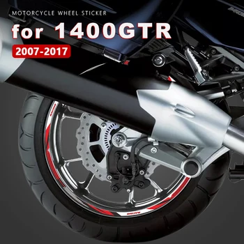 Наклейки на Колеса мотоцикла Водонепроницаемые для Kawasaki GTR 1400 Аксессуары GTR1400 1400GTR 2007-2017 2008 2009 2010 2011 Наклейка на Обод