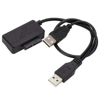 DVD Rom USB Адаптер Sata 13-Контактный Адаптер Оптический USB2.0 Адаптер 6P + 7P SATA К USB Оптический привод Линия Кабель-адаптер SATA к USB