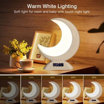 Moon Bluetooth-совместимый динамик, декор для домашней комнаты, Будильник, Светодиодная подсветка
