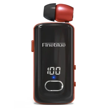 Fineblue F580 Петличные Беспроводные Наушники Bluetooth 5.3 Наушники с Микрофоном Дисплеем Мощности Вкладышем Без Шумовых помех
