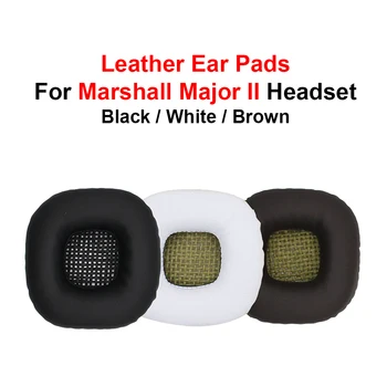 1 пара амбушюров из протеиновой кожи и губчатой пены, замена ушной подушки для гарнитуры Marshall Major II, черный / белый /коричневый
