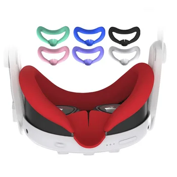 Силиконовая Маска Для Глаз Quest 3 VR, Защищающая От Пота Сменная Накладка для Лица для Аксессуаров Meta Quest 3 VR