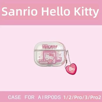 Sanrio Hello Kitty Quicksand Чехол Для Apple AirPods 3 Чехол Для Apple AirPods 1 2 Чехол Для AirPods Pro 2 Чехол Для Наушников iPhone Аксессуары