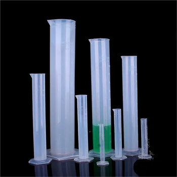 пластиковый Измерительный Цилиндр объемом 250 мл, Лабораторный Тест, Градуированная Пробирка для жидкости, Инструментальная Банка
