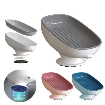 DIDIHOU Самоотливающиеся мыльницы, лоток для мыла, держатель для мыла с супер всасыванием Для аксессуаров для кухонной раковины в ванной комнате