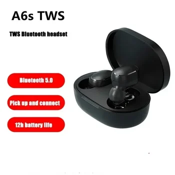 Беспроводные наушники A6S TWS с микрофоном, наушники с шумоподавлением, беспроводная Bluetooth-гарнитура Fone Bluetooth наушники