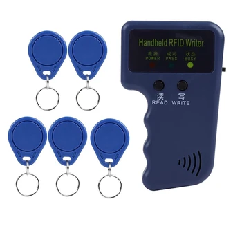 Портативный Считыватель RFID-Идентификационных карт 125 кГц Для Контроля Доступа С 5 Метками Поддерживает EM4100/EM410X