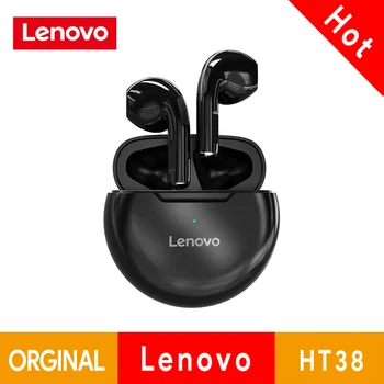 Оригинальные беспроводные Bluetooth-наушники Lenovo HT38, шумоподавляющие игровые Tws с микрофоном, гарнитура с сенсорным управлением, спортивные наушники