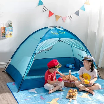 Открытый слой для 2-3 человек, Летний лагерь, Парк, Кемпинг, Детская палатка, Одноместный Крытый Детский игровой домик, Портативный