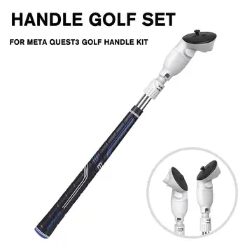 Новая насадка для клюшки для гольфа для Meta Quest 3 Аксессуары 2 в 1 Удлинитель ручек контроллера Игровые аксессуары Realism Swing Golf