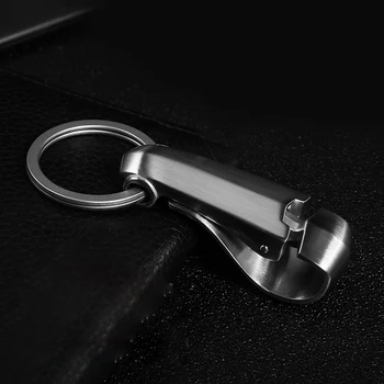 Брелок для ключей из нержавеющей стали, поясная пряжка, брелок для ключей, креативный мужской подарок.