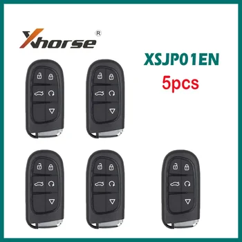 5шт Xhorse XSJP01EN автомобильный дистанционный ключ для Jeep Type 2 серии Style XM38 Универсальный Смарт-ключ с 5 Кнопками для Инструмента for VVDI Key