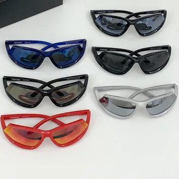 2023 Новые женские модные солнцезащитные очки Y2K Extra Large, мужские объемные роскошные Классические овальные черные солнцезащитные очки, солнцезащитные очки