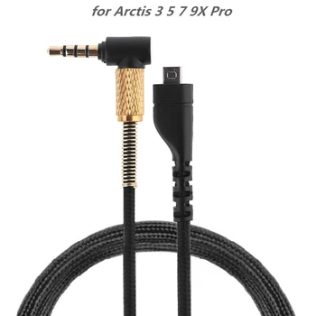 Съемный 3,5 мм кабель для игровых наушников с регулятором громкости 2 м для Arctis 3 5 7 9X Игровые гарнитуры Шнур Кабель