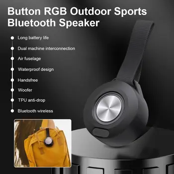 Портативный мини-динамик Bluetooth, Водонепроницаемый уличный динамик для велосипеда, стереобокс, Беспроводной автомобильный сабвуфер, громкоговоритель для телефона, аудио