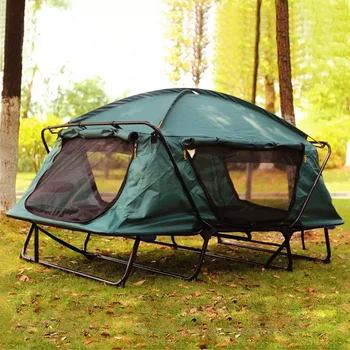 Легко открывающаяся двухслойная водонепроницаемая палатка для кемпинга на открытом воздухе, складные палатки для сна на открытом воздухе
