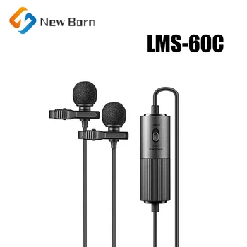 Godox 3,5 мм микрофон LMS-60C Петличный с лацканами, профессиональный микрофон для телефона, ПК, камеры, диктофона, видеоблога, интервью