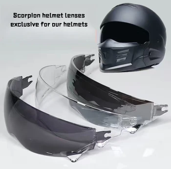 Классический Ретро Мотоциклетный шлем Scorpion, очки для мотокросса, Скутер, кафе-рейсер, Чоппер, Велосипедные Гонки.