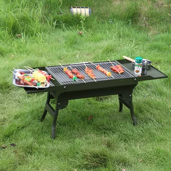Портативный гриль для барбекю на открытом воздухе, патио, кемпинг, плита для барбекю для пикника, подходит для людей, гриль на углях, Корейский стол для барбекю