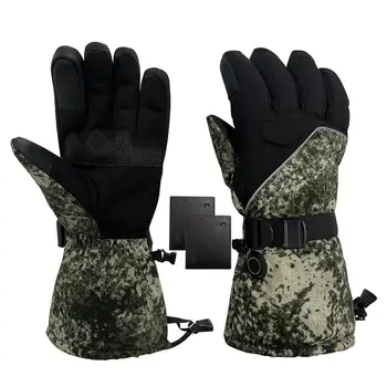 Велосипедные перчатки, долговечные согревающие грелки для рук, перчатки для рыбалки с широким диапазоном нагрева для зимнего мотоцикла