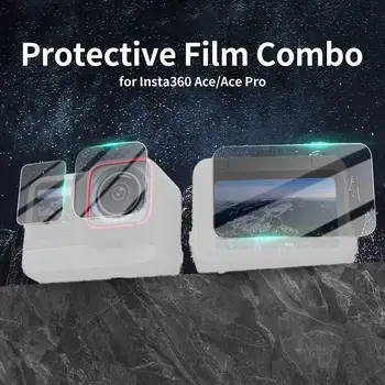 Для Insta360 Ace Pro Защита Экрана Объектива Из Закаленного Стекла От царапин Пленка для Insta 360 Ace Pro Аксессуары Для Защитного Стекла