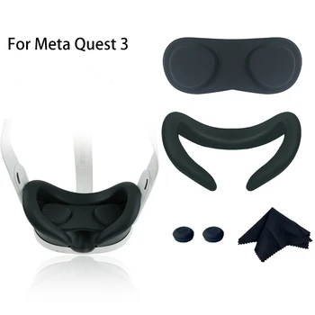 Для гарнитуры Meta Quest 3 VR, накладка для глаз, ручка, Кнопка захвата, Крышка для объектива, Ткань для очков, аксессуары для виртуальной реальности