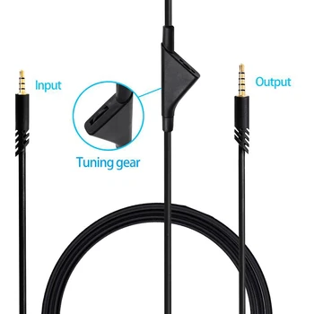 Удлинитель кабеля для наушников с функцией отключения звука, регулятор громкости, подходит для игровых гарнитур Astro A10 A40 A40TR