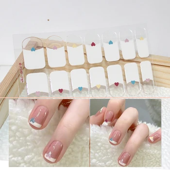 Водонепроницаемые и долговечные наклейки для ногтей, не поддающиеся запеканию, пленка для лака, наклейки для ногтей, полноцветные наклейки для дизайна ногтей