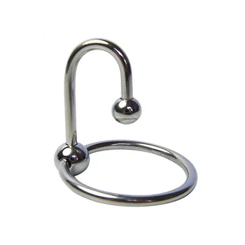 Металлическое кольцо для члена, расширяющее уретру Устройство для мастурбации, средство для тренировки задержки эякуляции, фиксирующее пенис кольцо для спермы, мужская секс-игрушка