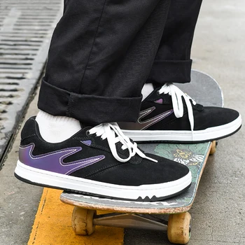 Joiints/ Черные светоотражающие ботинки для скейтборда на прочной подошве, прочная профессиональная обувь для скейтбординга, мужские спортивные кроссовки унисекс Tenis