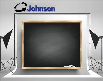 черная классная доска в деревянной рамке фон для фотостудии Высококачественная компьютерная печать настенных фонов