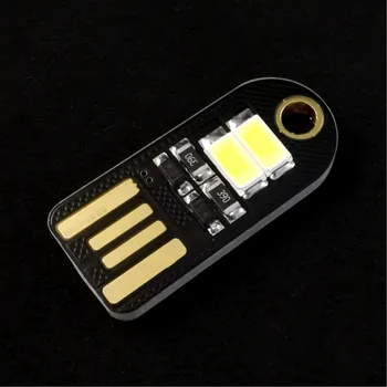 Управление с помощью USB-карты, двусторонний ночник для кемпинга, 2 светодиодных брелка, карман для затемнения 5 В, Очень полезный