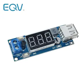 Понижающий модуль EQV DC-DC Двухпроводной Вольтметр 5 В USB Зарядное устройство или источник питания Вход 4,5 В-40 В Выход 5 В/2A