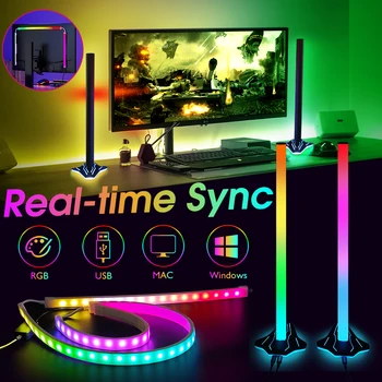 Подсветка экрана ПК, Цветовая синхронизация, световая панель, интеллектуальное приложение, управление монитором компьютера, светодиодная лента, лампа для декора игровой атмосферы.