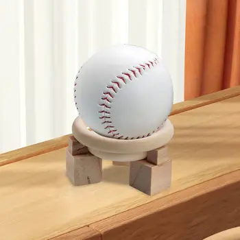 Бейсбольная подставка для дисплея, Бейсбольная подставка для штатива, Держатель для подставки для маленького мяча, Деревянные бейсбольные держатели для бейсбольного софтбола