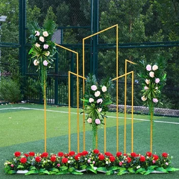 5 шт./компл. фоновое украшение свадебной арки Квадратный трехмерный геометрический экран подставка для цветов со скошенным краем