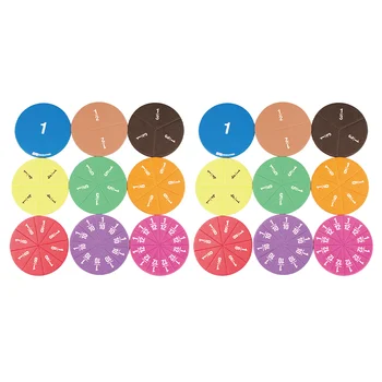 2 комплекта обучающих детей математическим манипуляциям с дробями по кругу