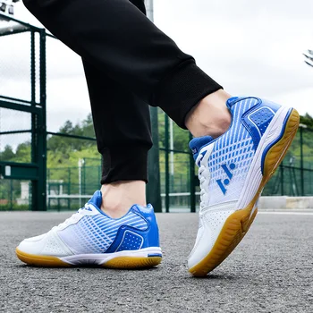 Профессиональная брендовая качественная обувь для настольного тенниса, легкая дышащая спортивная обувь с противоскользящей резиновой подошвой для настольного тенниса