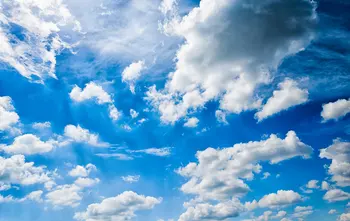 Голубое небо И пышные белые облака, земные фоны, высококачественная компьютерная печать, фон для фотостудии для вечеринок