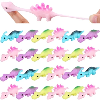 30 шт Эластичная игрушка-катапульта динозавр Игрушки для животных Летающий пластиковый сенсорный эластичный