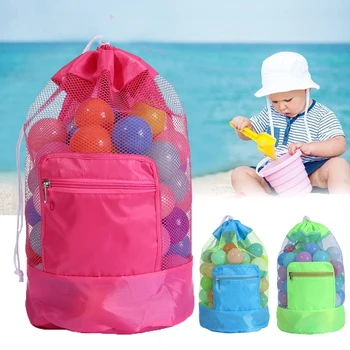 Портативная пляжная сумка, складная сетчатая сумка для плавания, детская сумка для хранения пляжных игрушек, детская уличная сумка высокого качества