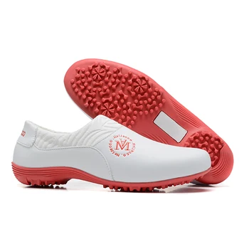 Профессиональные женские спортивные кроссовки для гольфа, белые слипоны, популярная обувь для девочек-гольфистов, Спортивная обувь для тренировок, Нескользящая обувь для гольфа с шипами