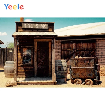 Деревянный дом Yeele, американский Западный ковбой, детские гранжевые фоны для фотосъемки, Виниловые Индивидуальные фотографические фоны для фотостудии