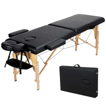 Новая деревянная СПА-кровать, массажный стол, регулируемая портативная складная массажная кровать с регулируемой высотой