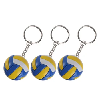 Брелок для ключей с имитацией волейбола, Волейбольный спортивный сувенир, пляжный мяч, спорт для игроков, мужчины, женщины, брелок для ключей, подарок