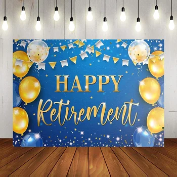 Фон для счастливого выхода на пенсию, Декор баннера, Поздравительная тема вечеринки, Фотографический фон Для мужчин и женщин, уходящих на пенсию